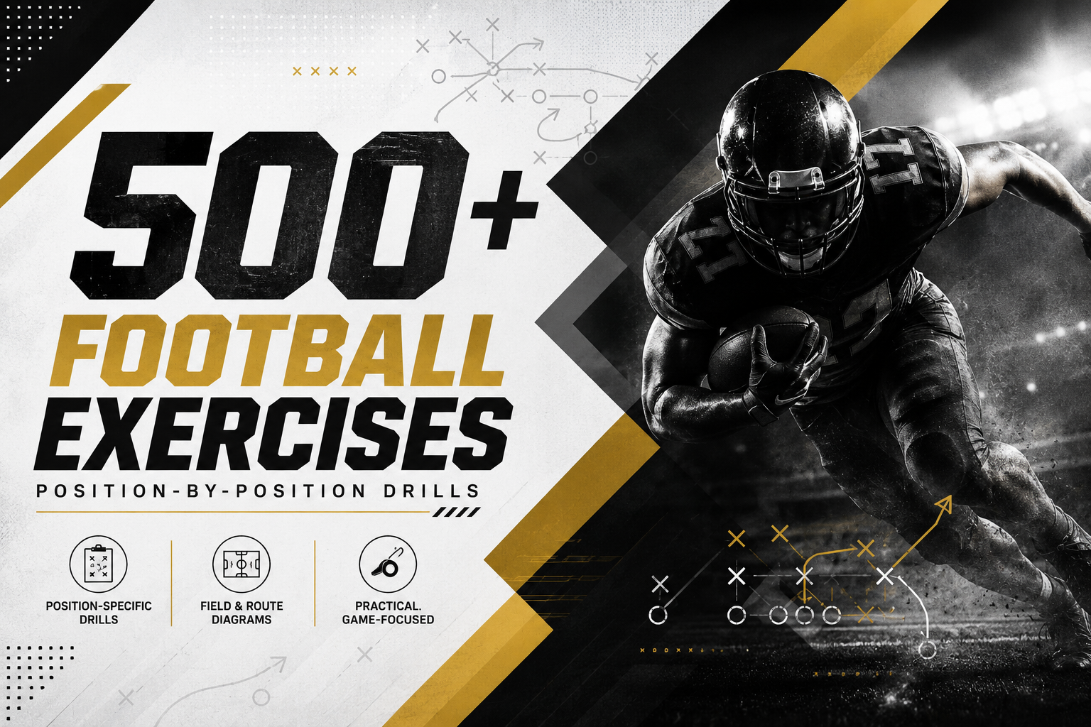 500+ Football Exercises — position-by-position drills training system
